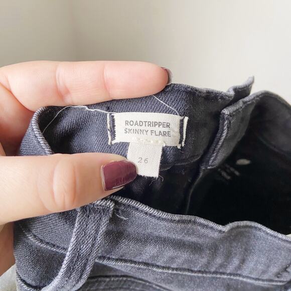 Madewell Skinny Flare Jeans in Bellhaven Wash Slit-Hem Edition Size 26 - Picture 5 of 7